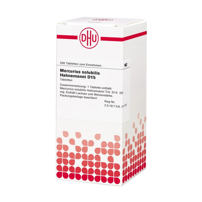 Mercurius solubilis Hahnemanni D15 DHU Tabletten, 200 St. Tabletten