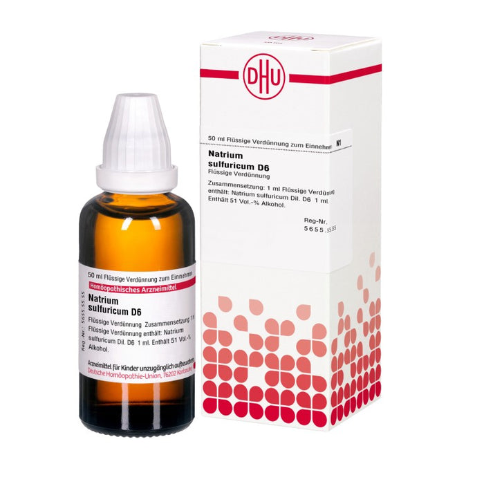 Natrium sulfuricum D6 DHU Dilution, 50 ml Lösung