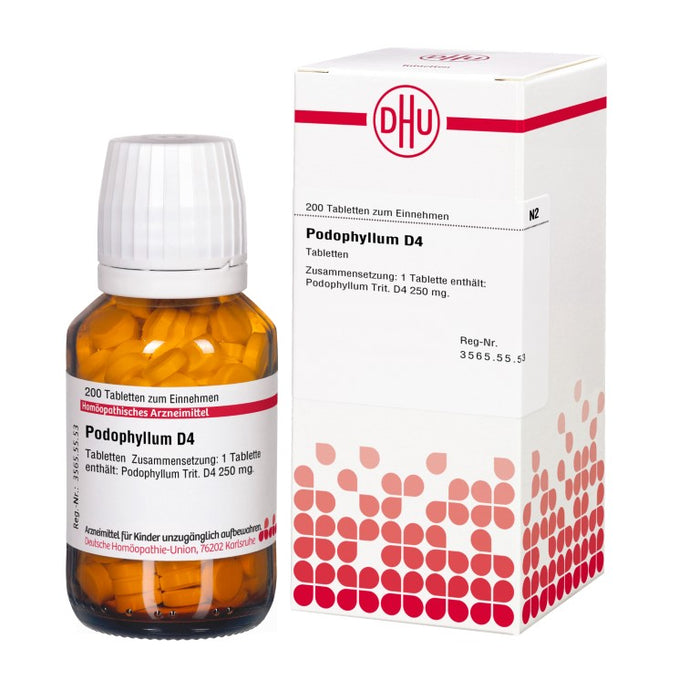 DHU Podophyllum D4 Tabletten, 200 St. Tabletten