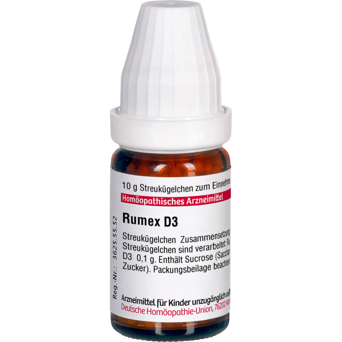 DHU Rumex D3 Streukügelchen, 10 g Globules