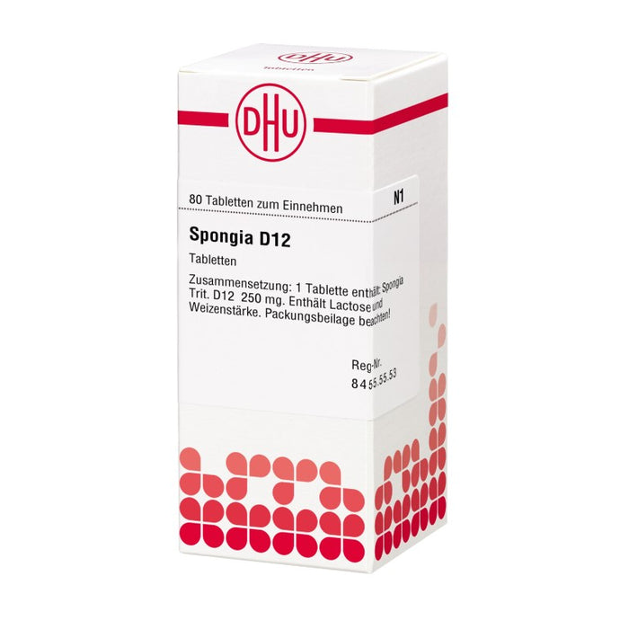 DHU Spongia D12 Tabletten, 80 St. Tabletten