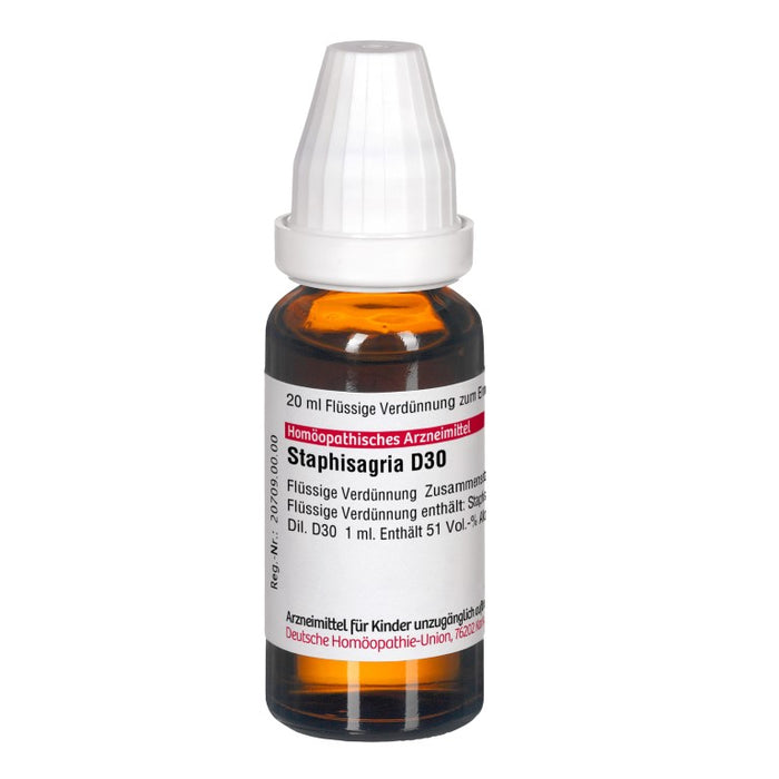 DHU Staphisagria D30 Dilution, 20 ml Lösung