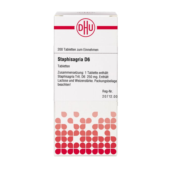 DHU Staphisagria D6 Tabletten, 200 St. Tabletten