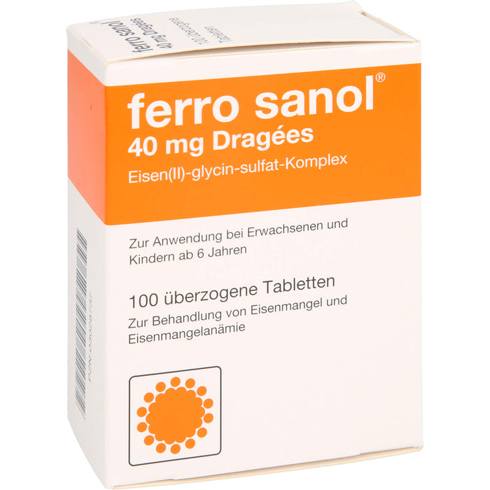 ferro sanol 40 mg Dragées, 100 pcs. Tablets