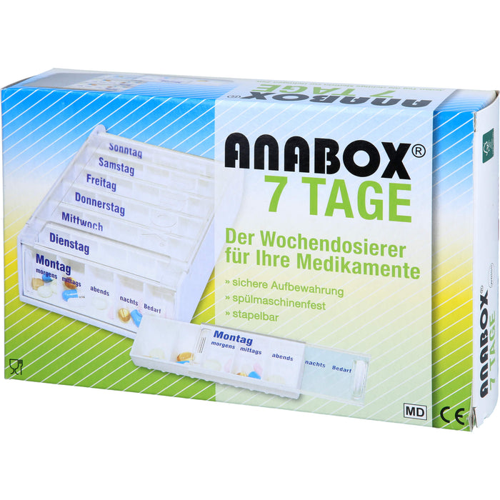 ANABOX-7TAGE Wochendosierer weiß, 1 St