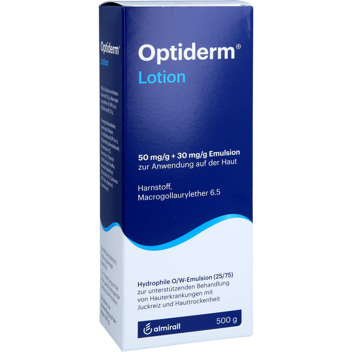 Optiderm Lotion für die Behandlung größerer juckender Hautflächen, 500 g Lösung