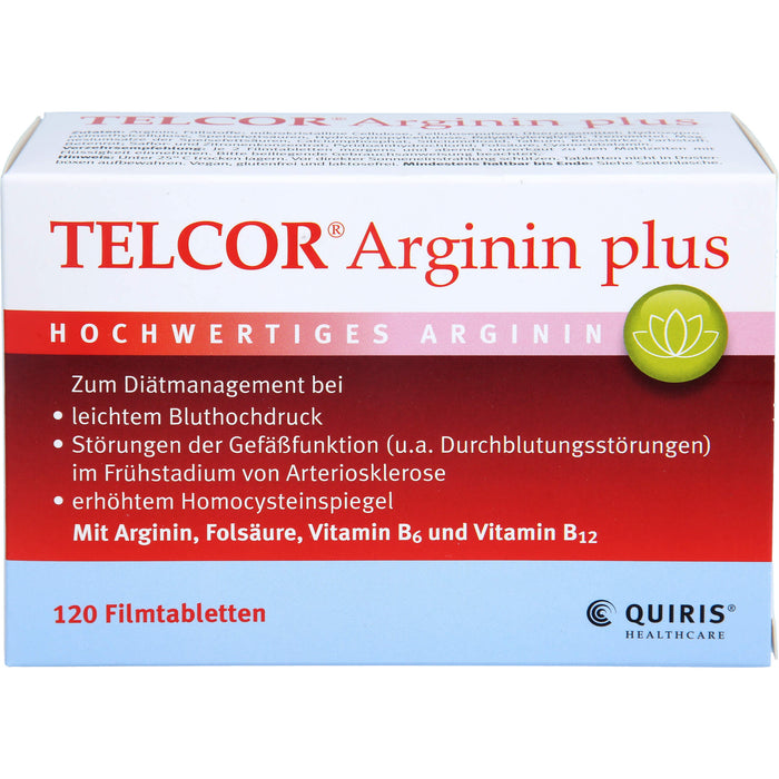 Telcor Arginin plus Filmtabletten, 120 pc Tablettes