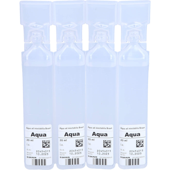 BRAUN Aqua ad injectabilia Ampullen, 20 pc Ampoules