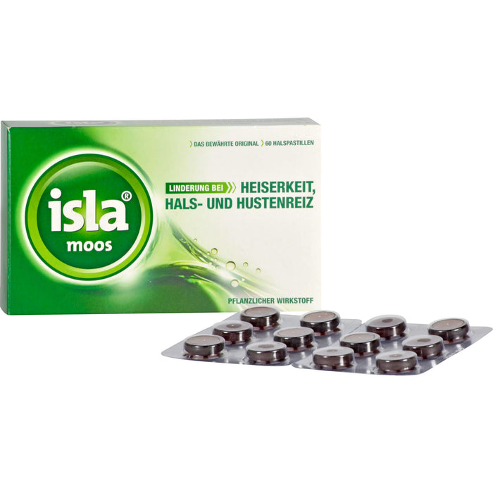 isla moos Halspastillen, 60 pcs. Pastilles