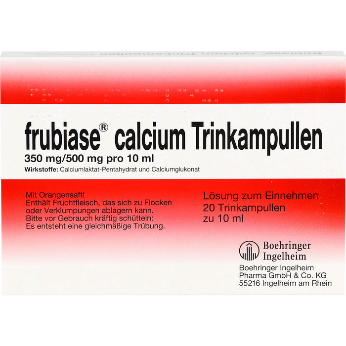 frubiase Calcium Trinkampullen, 20 St. Ampullen