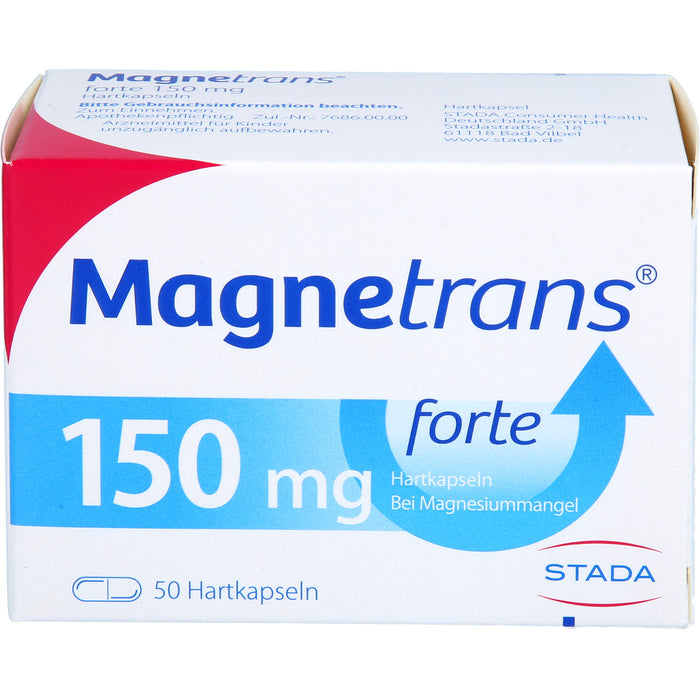 Magnetrans forte 150 mg Hartkapseln bei Magnesiummangel, 50 pcs. Capsules