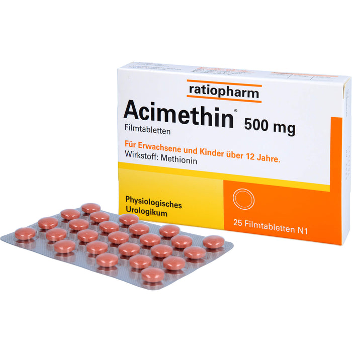 Acimethin 500 mg Filmtabletten physiologisches Urologikum, 25 pcs. Tablets