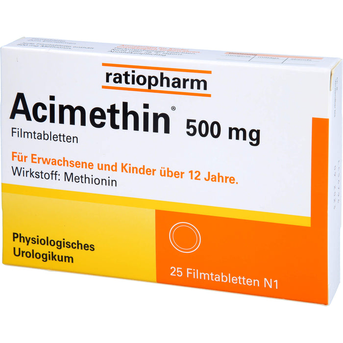 Acimethin 500 mg Filmtabletten physiologisches Urologikum, 25 pcs. Tablets