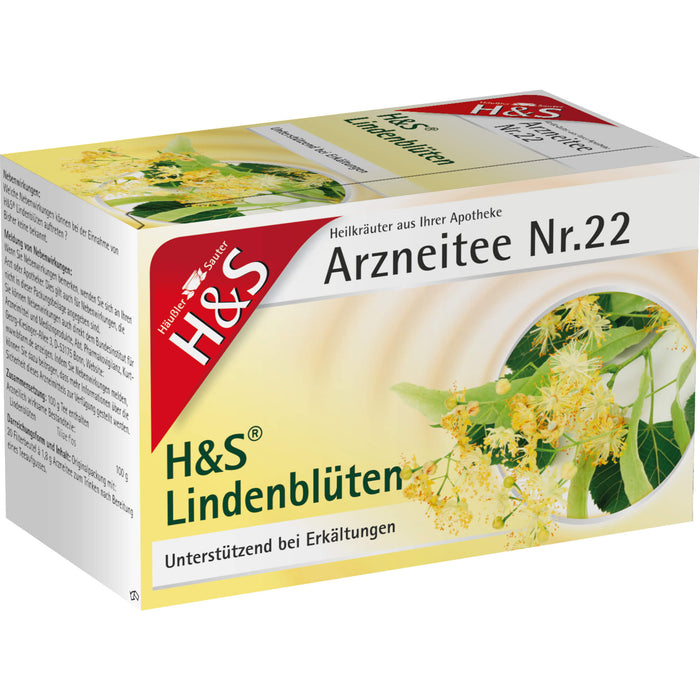 H&S Lindenblüten Arzneitee, 20 pcs. Filter bag