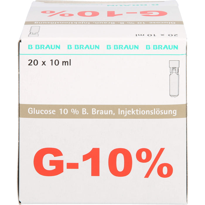 Glucose 10 % B. Braun Injektionslösung, Mini Plasco connect, 20X10 ml ILO