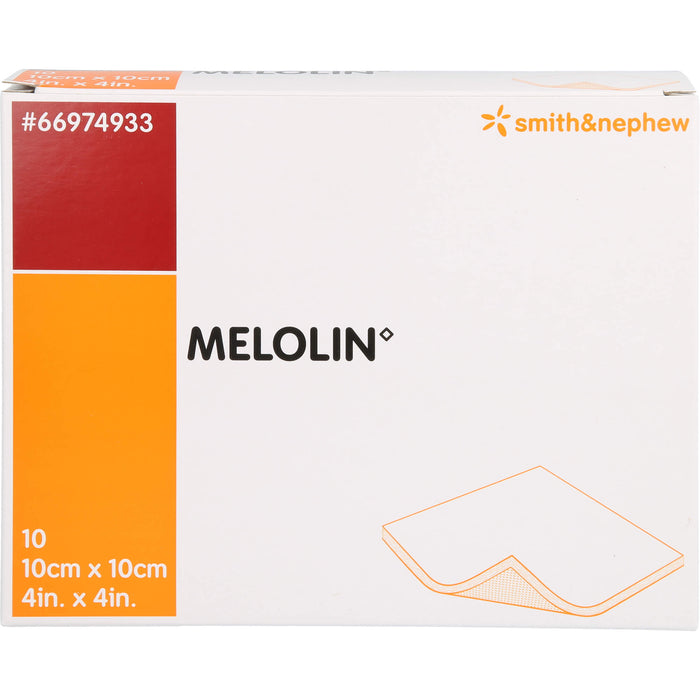 MELOLIN 10X10 WUNDAUFLAGE STERIL, 10 St VER