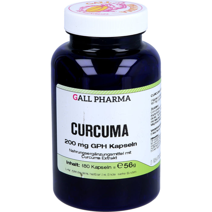 GALL PHARMA Curcuma 200 mg GPH Kapseln, 180 pc Capsules