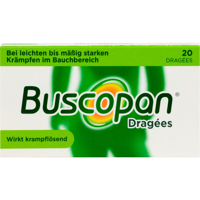 Buscopan Dragees bei Krämpfen des Magen-Darm-Traktes, 20 pc Tablettes