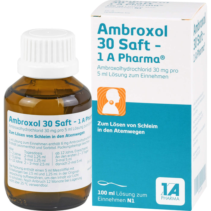 Ambroxol 30 Saft - 1 A Pharma, 100 ml Lösung