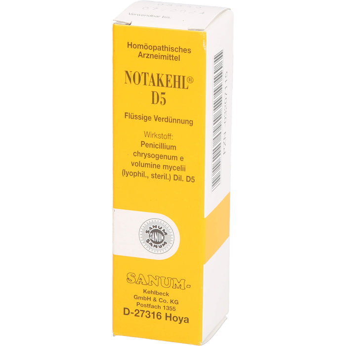 NOTAKEHL D5 flüssige Verdünnung, 10 ml Lösung