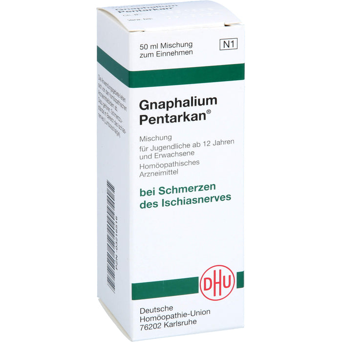 DHU Gnaphalium Pentarkan Mischung bei Schmerzen des Ischiasnerves, 50 ml Lösung