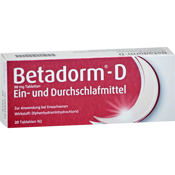 Betadorm-D 50 mg Tabletten, 20 St. Tabletten