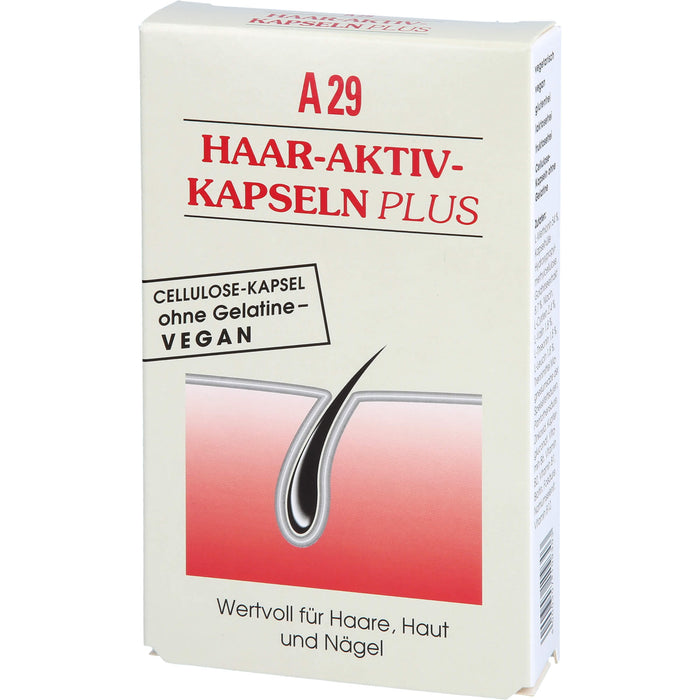 A29 Haar-Aktiv-Kapseln plus wertvoll für Haare, Haut und Nägel, 30 pc Capsules