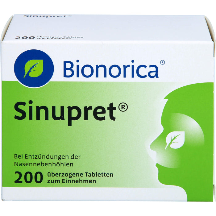 Sinupret Tabletten bei Entzündungen der Nasennebenhöhlen, 200 St. Tabletten