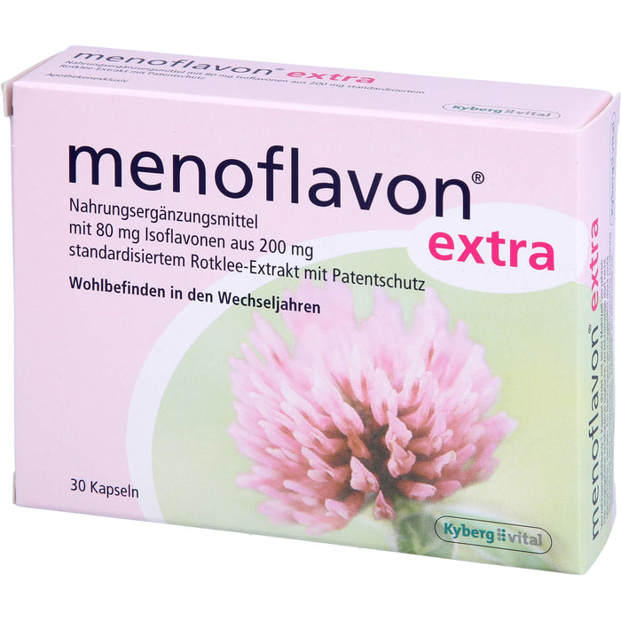 Menoflavon extra Kapseln für Wohlbefinden in den Wechseljahren, 30 pcs. Capsules