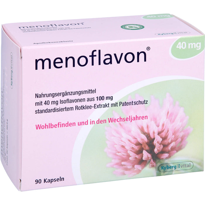 Menoflavon 40 mg Kapseln für Wohlbefinden und in den Wechseljahren, 90 pcs. Capsules