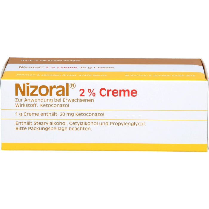 Nizoral 2 % Creme bei Pilzinfektionen der Haut, 15 g Creme