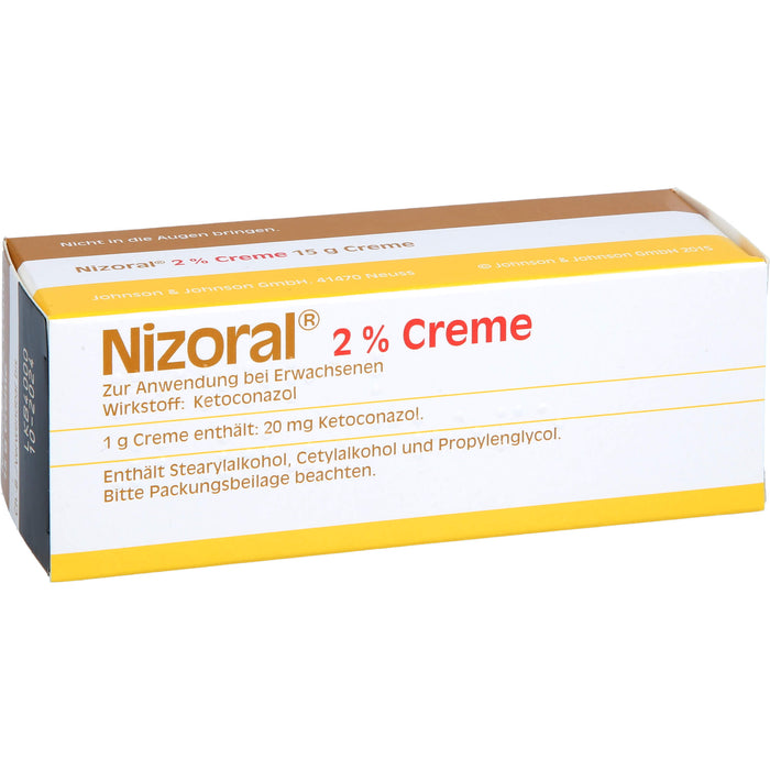 Nizoral 2 % Creme bei Pilzinfektionen der Haut, 15 g Creme