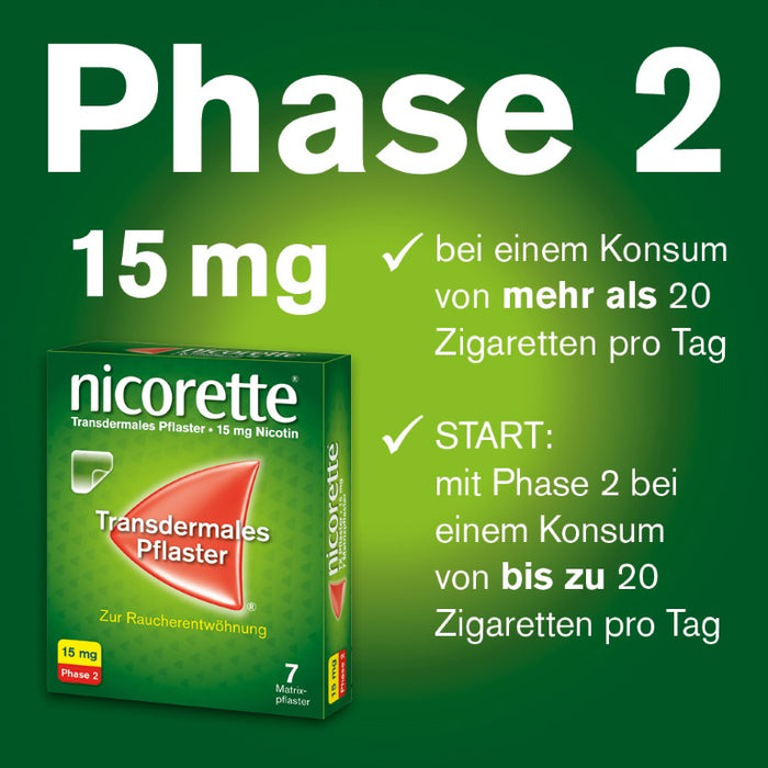 nicorette TX Pflaster 10 mg zur Raucherentwöhnung, 7 pcs. Patch