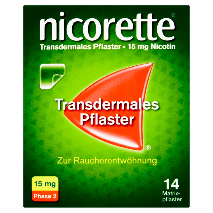 nicorette TX Pflaster 15 mg zur Raucherentwöhnung, 14 pcs. Patch