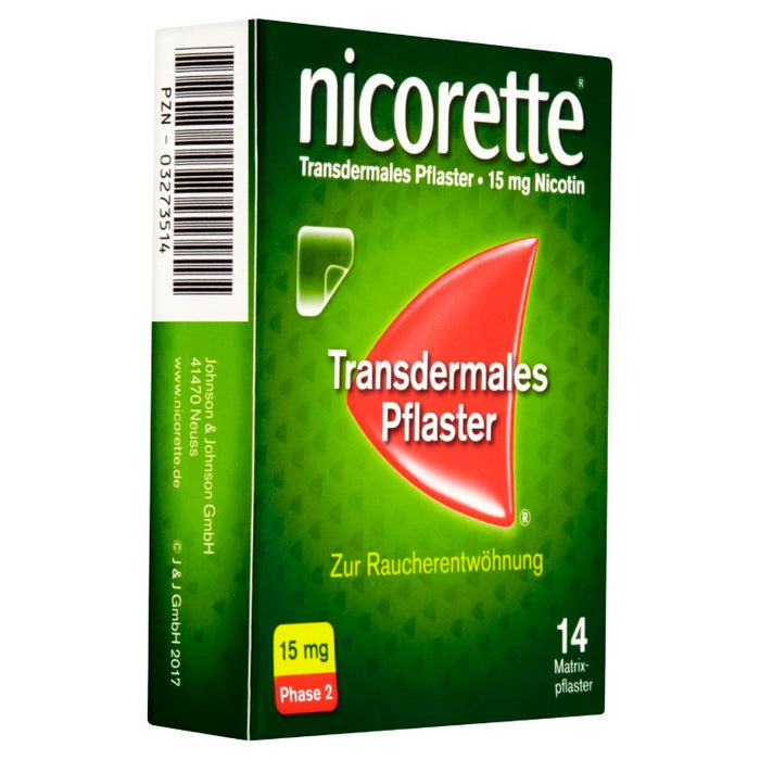 nicorette TX Pflaster 15 mg zur Raucherentwöhnung, 14 pcs. Patch