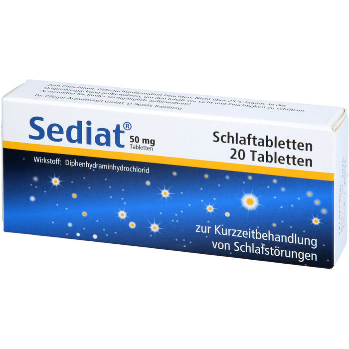 Sediat Schlaftabletten, 20 pcs. Tablets