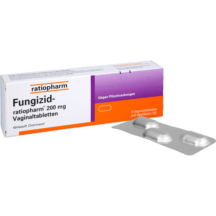 Fungizid-ratiopharm 200 mg Vaginaltabletten, 3 pc Tablettes