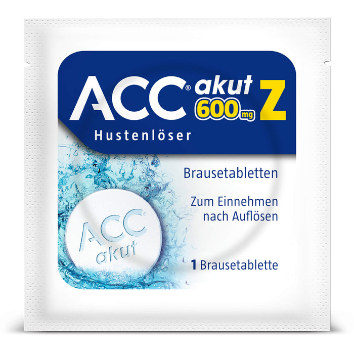 ACC akut 600 mg Z Hustenlöser Brausetabletten, 10 pc Tablettes