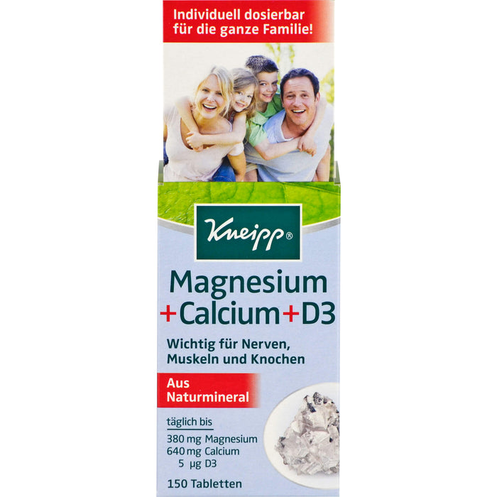 Kneipp Magnesium + Calcium + D3 Tabletten, 150 pcs. Tablets