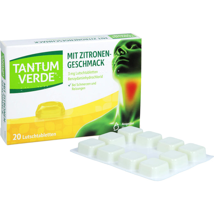 Tantum Verde Lutschtabletten mit Zitronengeschmack, 20 pcs. Tablets