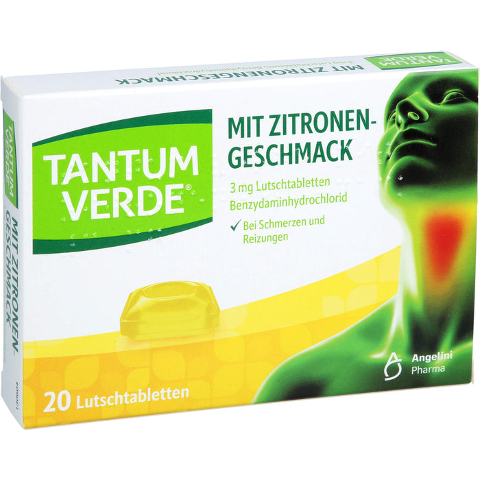 Tantum Verde Lutschtabletten mit Zitronengeschmack, 20 pc Tablettes