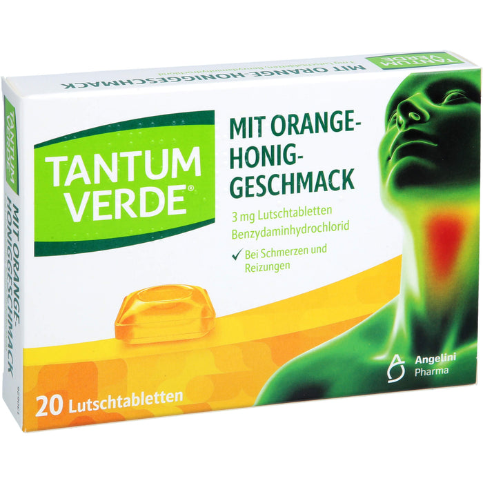 Tantum Verde Lutschtabletten mit Orange-Honig-Geschmack, 20 pcs. Tablets