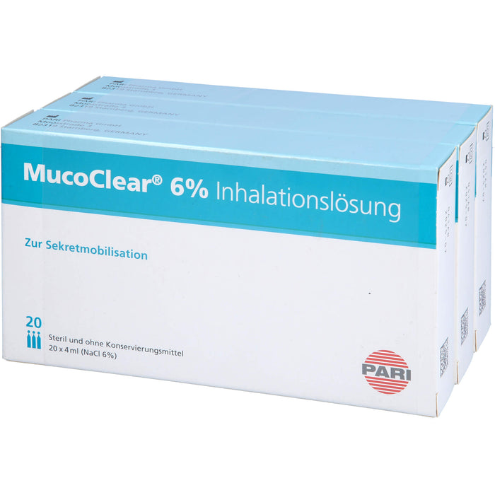 MucoClear 6 % NaCl Inhalationslösung, 60 pc Ampoules