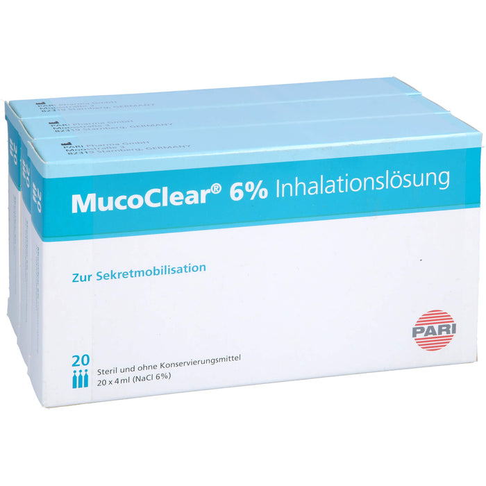 MucoClear 6 % NaCl Inhalationslösung, 60 pc Ampoules