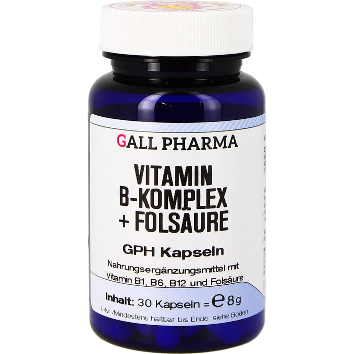 VITAMIN B-KOMPLEX+FOLSÄURE GPH, 30 St KAP