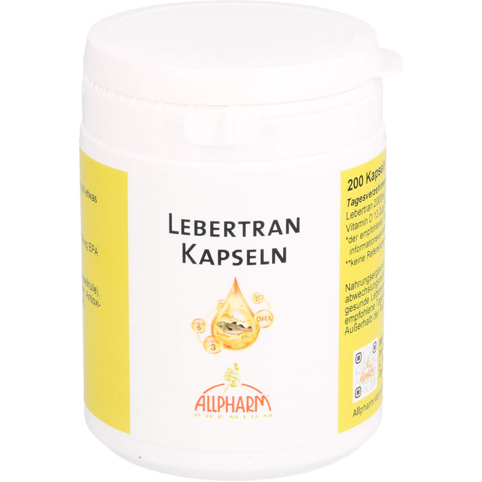 ALLPHARM Lebertran Kapseln, 200 pcs. Capsules