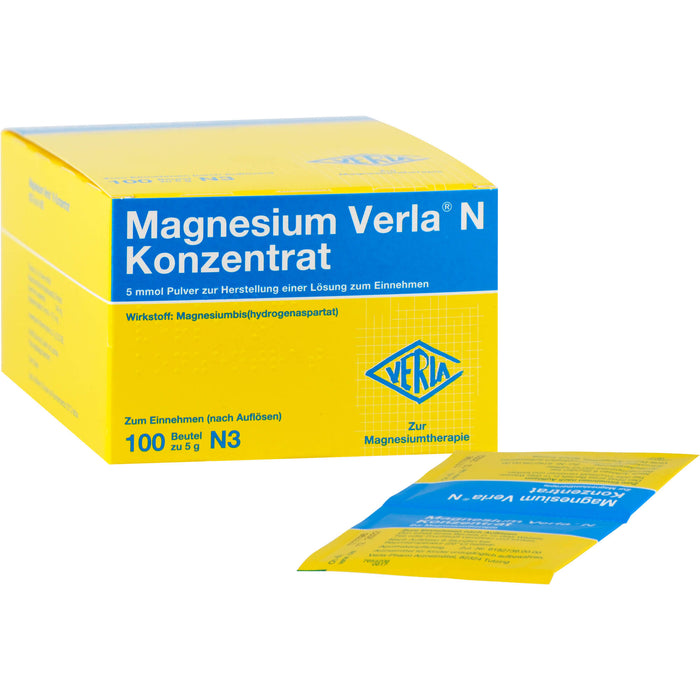 Magnesium Verla N Konzentrat Pulver, 100 pcs. Sachets