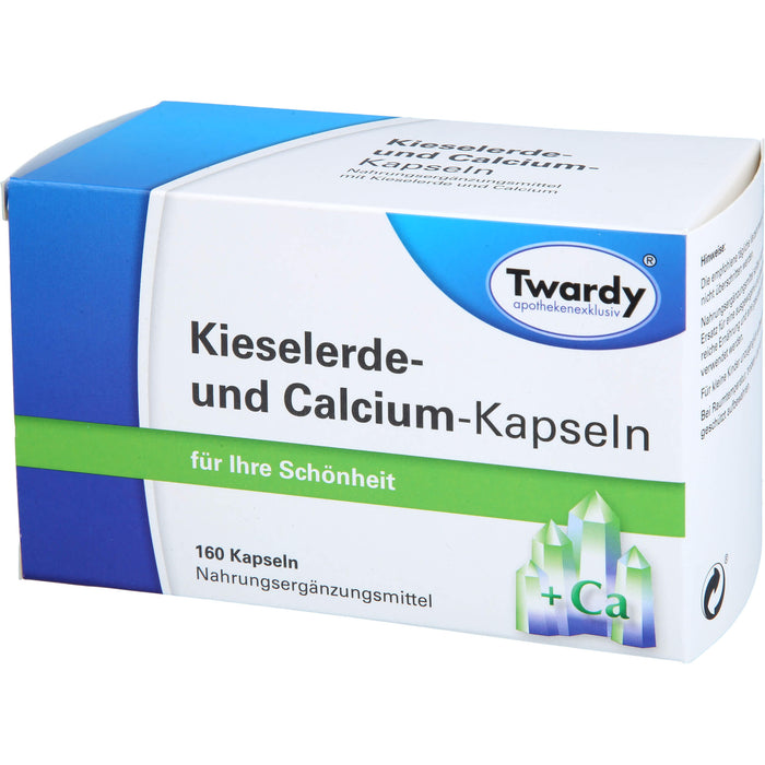 Twardy Kieselerde- und Calcium-Kapseln für Ihre Schönheit, 160 pc Capsules