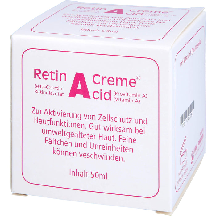 Retin A Cid Tiegel Creme gegen umweltbedingte Hautalterung, 50 ml Crème