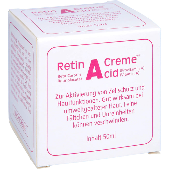 Retin A Cid Tiegel Creme gegen umweltbedingte Hautalterung, 50 ml Crème